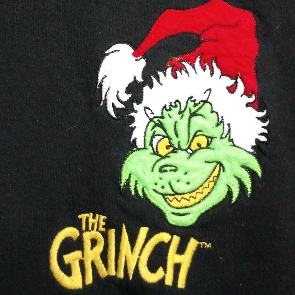Vintage The Grinch Stole Christmas Dr. Seuss Embroidered Crewneck Sweatshirt